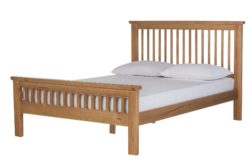 Collection Aubrey Small Double Bed Frame - Oak Effect